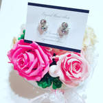 New✩︎⡱ シルバーアクセサリー スワロフスキーで耳元キラキラ✩︎⡱ 樹脂ピアス
