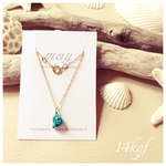 14kgf 小粒ターコイズネックレス💎