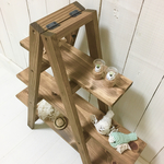 ☆小さめ3段シェルフ☆棚板″茶色×脚″茶色