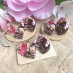 ミニチュア♡イチゴチョコ サンセバスチャンケーキセット♡