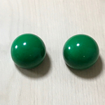 VINTAGE RETRO GREEN ROUND HIGH DOME ACRYLIC CABOCHONS PARTS