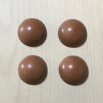 VINTAGE MATTE BROWN ROUND DOME ACRYLIC CABOCHONS