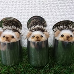 再販～ミルクピッチャーに入ったハリネズミ(一個売り)