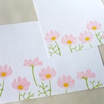 コスモスの花はんこ