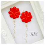 ♢FlowerRedピアス/イヤリング♢