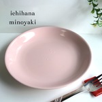 2枚セット パスタ カレー皿 パステルピンク