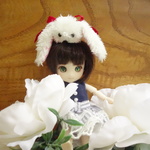   ピョンピョンもちうさぎ   ペット 帽子  ヘッドドレス       【オビツ11 】