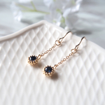 14kgf mini★ブルーサファイア ショートピアス