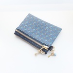 LIBERTY　Heart Canopy 　ハート・キャノピー 2B　wファスナー・内布・内ポケット付きminiポーチ　◆パスケース・ミニ財布に♪　