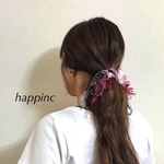 フラッフィー ヘアゴム ローズ