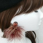 大人 マラボー片耳ファーピアス