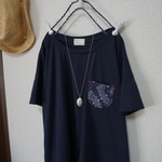 ご予約分：ゆったりTシャツ2点セット白＆ネイビー