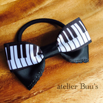 送料無料☆ピアノ柄リボン