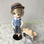 クマさん🐻フード＆カンカン帽 含む4点セット オビツ11サイズ