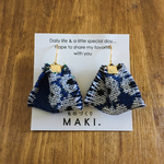 プリーツ✳︎ピアス/blue