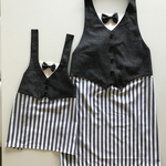 【gunana0803様オーダー品】親子お揃いタキシードエプロン