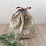 巾着タイプのお弁当袋◆小物入れにも◆黄色