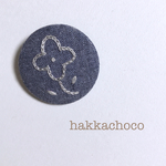 お花の刺繍ブローチ（大）