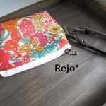 【再販】リバティビニコのキーポーチ Margaret Annie