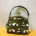 カーキパンダ🐼❤︎親子がま口❤︎お財布ポーチ