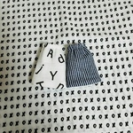 アルファベット柄×ストライプ柄☆よだれパッド◇ベビービョルンone用