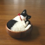 木のカップ猫　のり　⑩