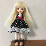 iMda1.7サイズ　ドット柄ワンピース