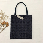 ✳︎再販売✳︎刺繍のトートバッグ:S《ネイビー》