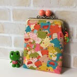 元気カエル♪おくすり手帳 がま口ポーチ
