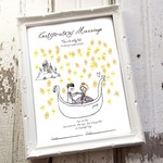 【ウエディングボード(結婚証明書)】DesignA　 ※スタンプインク付き