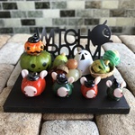 ガラスのハロウィンオブジェ(うさかぼちゃ)D