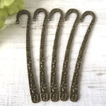 【再販】ブックマーカー/しおり/KN60/５本/蝶 花柄/アクセサリーパーツ/金具