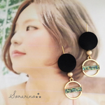 No.727 ※再販  限定品 おしゃれ✧︎上品なサークルチャーム ピアス