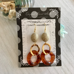 べっ甲チェーン✱ヴィンテージピアス