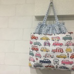 【サイズ大】バッグインバッグ *くるま おむつポーチ