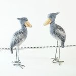 青い目の羊毛ハシビロコウマスコット(小)