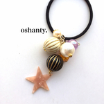 カラフルビーズ✖️マーブルスター/ヘアゴム