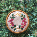 お花の刺繍ブローチ✴︎296