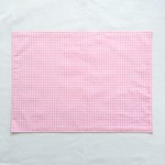 ランチョンマット　ギンガムチェック ベビーピンク