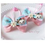 CUTE♡キャットダブルリボンへアゴム2個セット