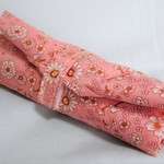 ピンクのにぎやか花畑のエコバッグＢ