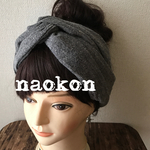送料込み リネンコットン ヘアバンド