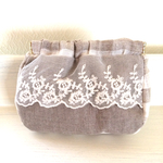 リネン バネポーチ