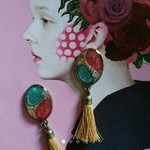 レジンチャームピアス