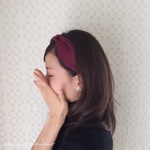 山葡萄色のヘアバンド*✲ﾟ