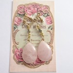 ローズクオーツ・眠り姫イヤリング