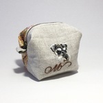 mimic0508様オーダー品☆犬の手刺繍のキャラメルポーチ