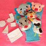 ☆限定値引き中☆手袋シアター/動物 くしゃみ 風邪 マスク・保育
