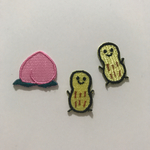 Ｈ様専用☆もも・ピーナッツ　ワッペンセット☆きらりぼん