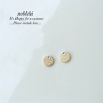 【noblehi】middle swarovsk×moonピアス/ノンホールイヤリング ＊受注製作＊O21